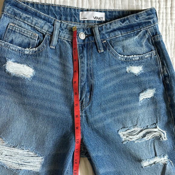 Vervet Distressed Mom Jeans Size 26 Cropped - Picture 7 of 8